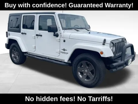 White 2015 Jeep Wrangler Unlimited Freedom Edition for sale in Berlin, NJ
