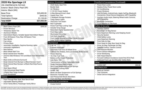 Black 2020 Kia Sportage LX for sale in Berlin, NJ