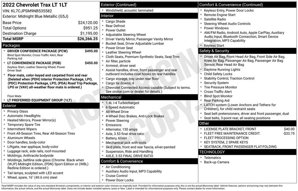 2022 Chevrolet Trax's photo