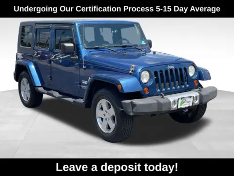 Blue 2010 Jeep Wrangler Unlimited Sahara for sale in Berlin, NJ