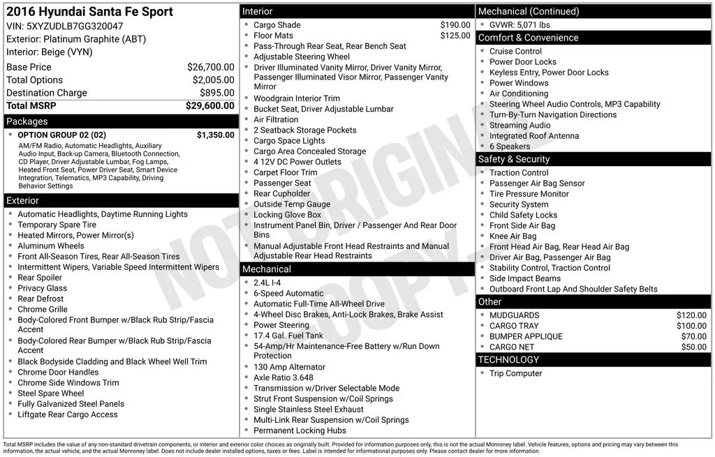 2016 Hyundai Santa Fe Sport 2.4 Base for sale in Berlin, NJ