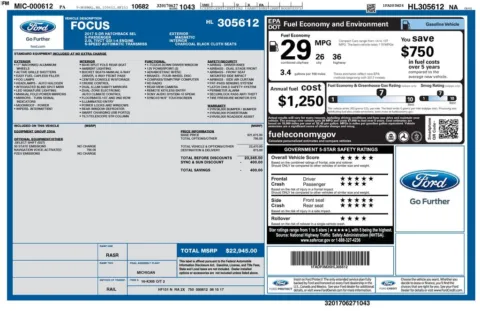 Gray 2017 Ford Focus SEL for sale in Berlin, NJ
