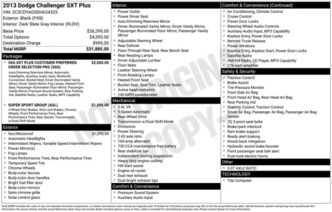 Black 2013 Dodge Challenger SXT for sale in Berlin, NJ