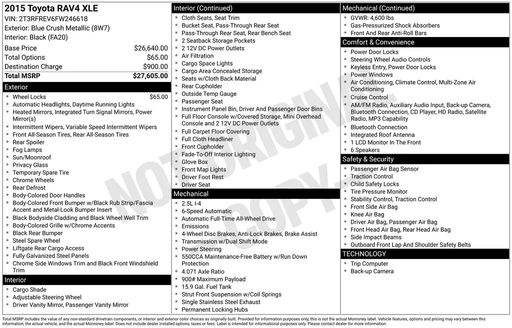 2015 Toyota RAV4 XLE for sale in Berlin, NJ
