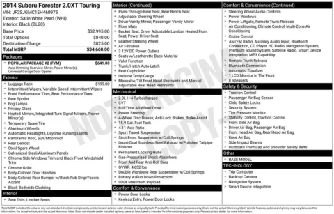 White 2014 Subaru Forester 2.0XT Touring for sale in Berlin, NJ