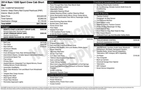 Red 2014 Ram 1500 Sport for sale in Berlin, NJ