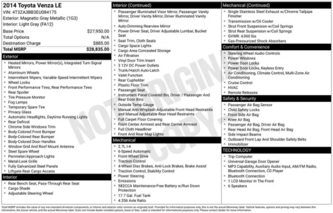 Gray 2014 Toyota Venza LE for sale in Berlin, NJ