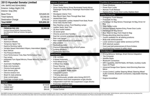 Blue 2013 Hyundai Sonata Limited for sale in Berlin, NJ