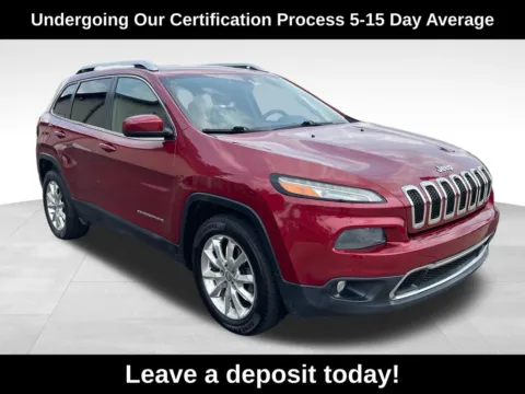Red 2015 Jeep Cherokee Limited for sale in Berlin, NJ