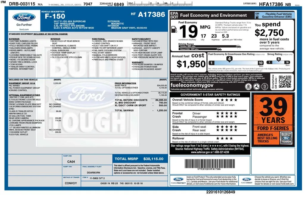 2017 Ford F-150 XL for sale in Berlin, NJ