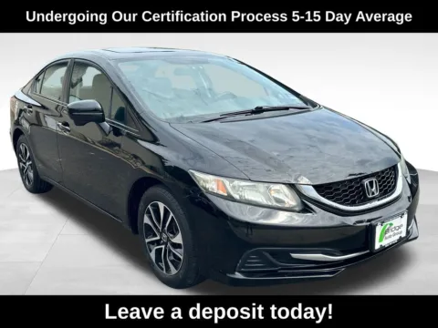 Black 2015 Honda Civic EX for sale in Berlin, NJ