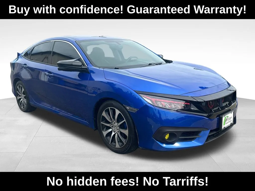 Blue 2017 Honda Civic EX-L for sale in Berlin, NJ