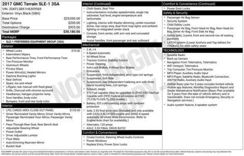 Black 2017 GMC Terrain SLE-1 for sale in Berlin, NJ