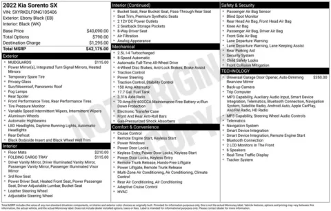 Black 2022 Kia Sorento SX for sale in Berlin, NJ