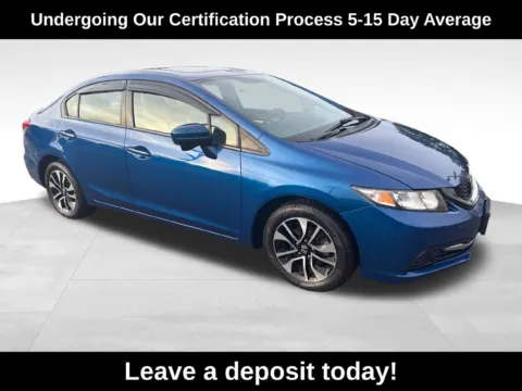 Blue 2015 Honda Civic EX for sale in Berlin, NJ