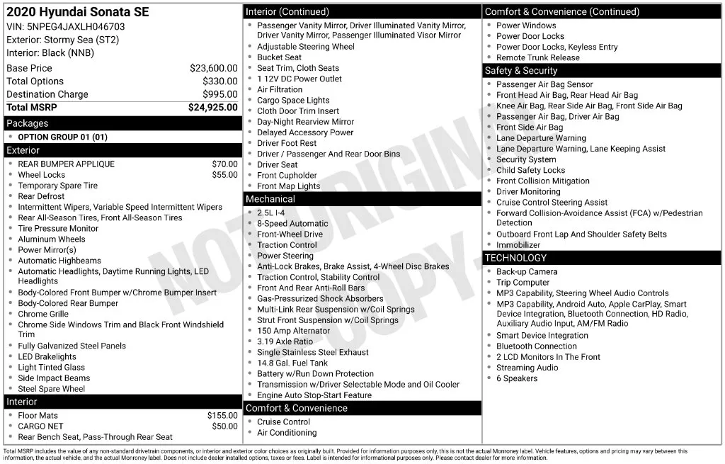 2020 Hyundai Sonata SE for sale in Berlin, NJ