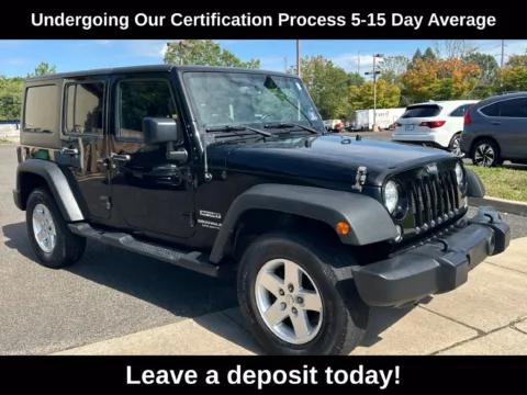 Black 2016 Jeep Wrangler Unlimited Sport for sale in Berlin, NJ