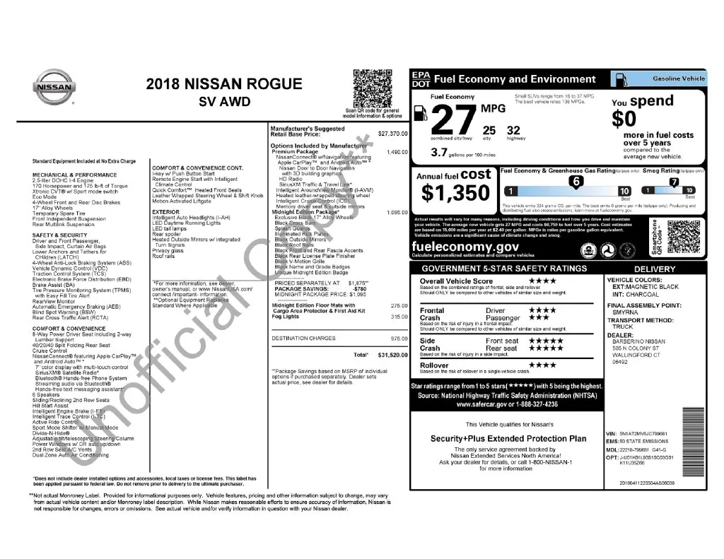 2018 Nissan Rogue SV for sale in Berlin, NJ
