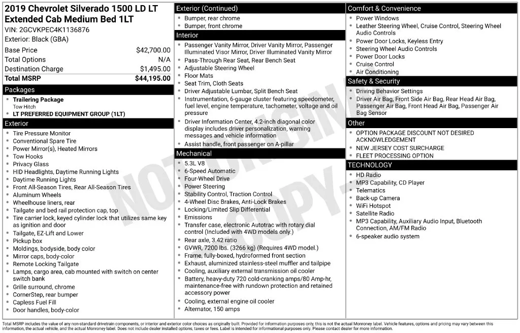 2019 Chevrolet Silverado 1500 LD LT for sale in Berlin, NJ