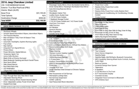 Blue 2016 Jeep Cherokee Limited for sale in Berlin, NJ