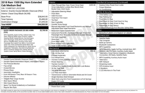 Gray 2018 Ram 1500 Big Horn for sale in Berlin, NJ