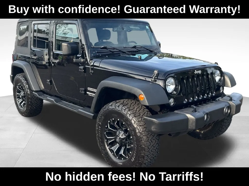 Black 2017 Jeep Wrangler Unlimited Sport for sale in Berlin, NJ