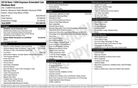 Unknown 2018 Ram 1500 Express for sale in Berlin, NJ