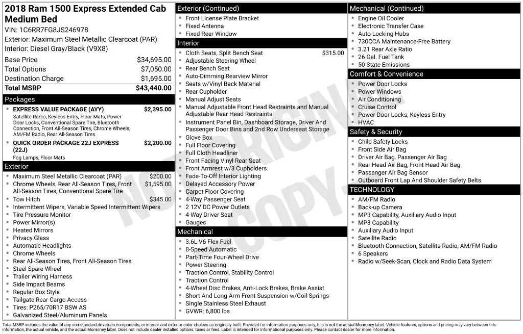 2018 Ram 1500 Express for sale in Berlin, NJ