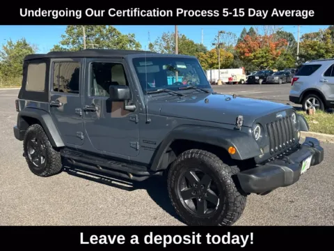Gray 2016 Jeep Wrangler Unlimited Sport for sale in Berlin, NJ