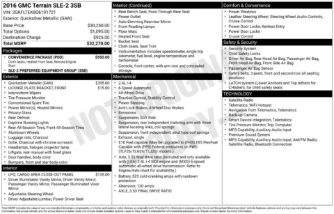Silver 2016 GMC Terrain SLE-2 for sale in Berlin, NJ