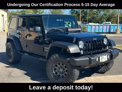 Black 2017 Jeep Wrangler Unlimited Sport for sale in Berlin, NJ