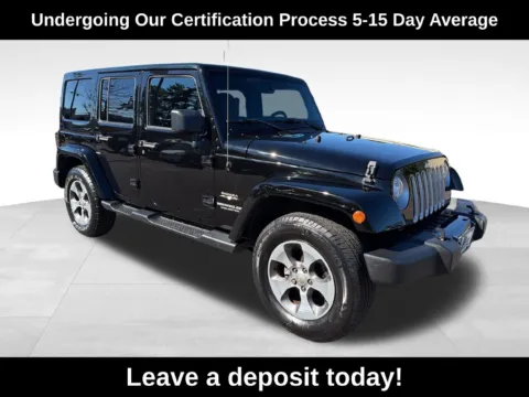 Black 2017 Jeep Wrangler Unlimited Sahara for sale in Berlin, NJ