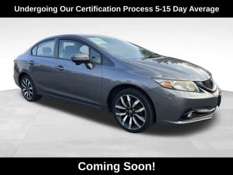 Gray 2015 Honda Civic EX-L for sale in Berlin, NJ