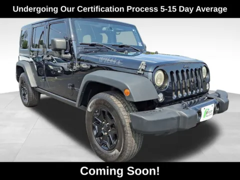 Black 2015 Jeep Wrangler Unlimited Willys for sale in Berlin, NJ