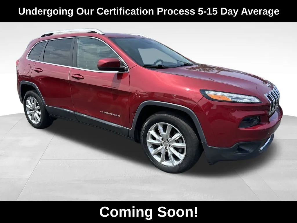Red 2015 Jeep Cherokee Limited for sale in Berlin, NJ