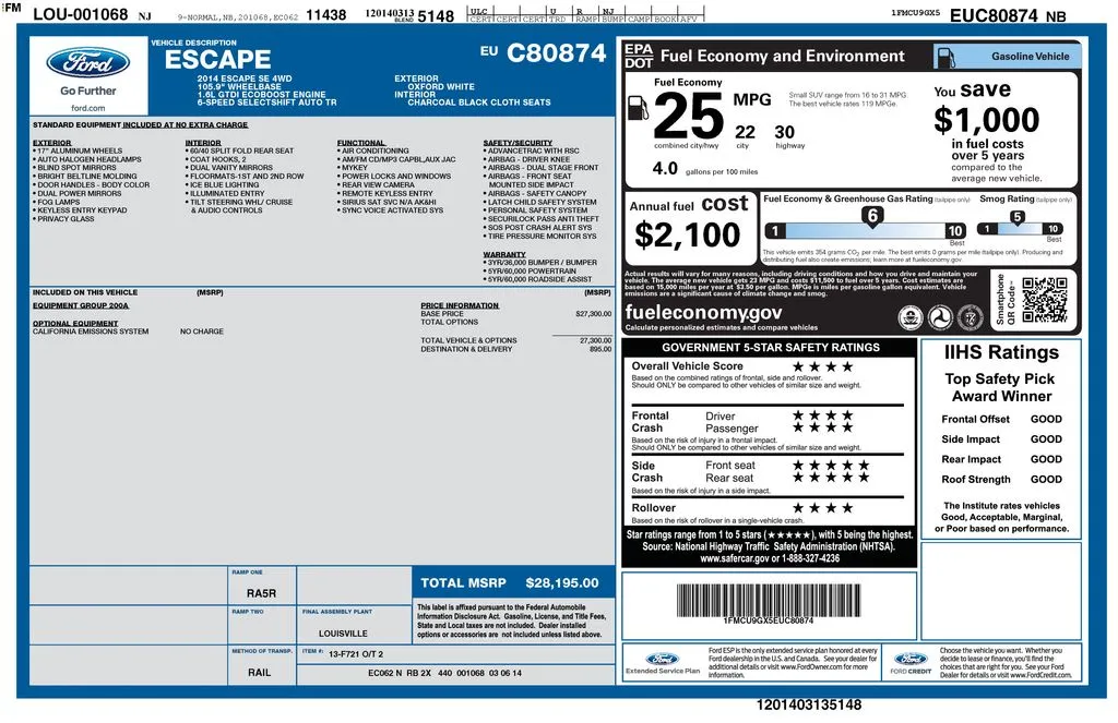 2014 Ford Escape SE for sale in Berlin, NJ