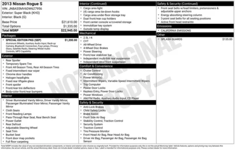 Black 2013 Nissan Rogue S for sale in Berlin, NJ