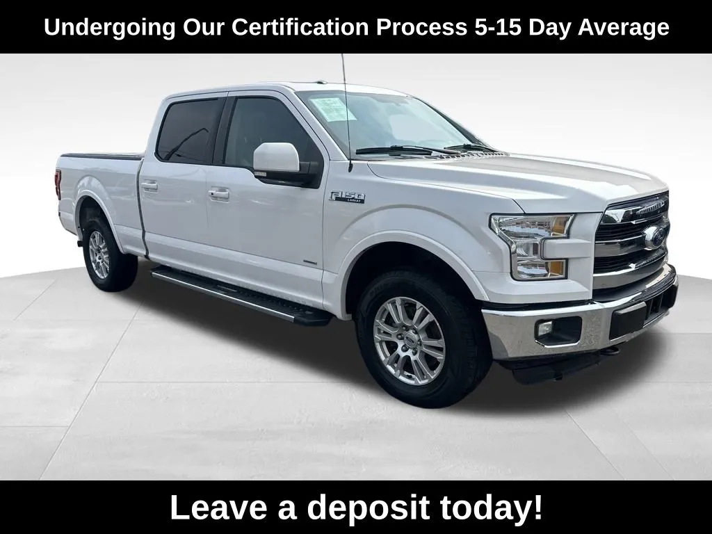 White 2015 Ford F-150 Lariat for sale in Berlin, NJ