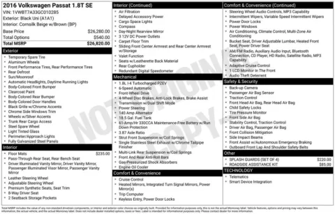 Black 2016 Volkswagen Passat 1.8T SE for sale in Berlin, NJ