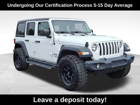 White 2018 Jeep Wrangler Unlimited Sport S for sale in Berlin, NJ