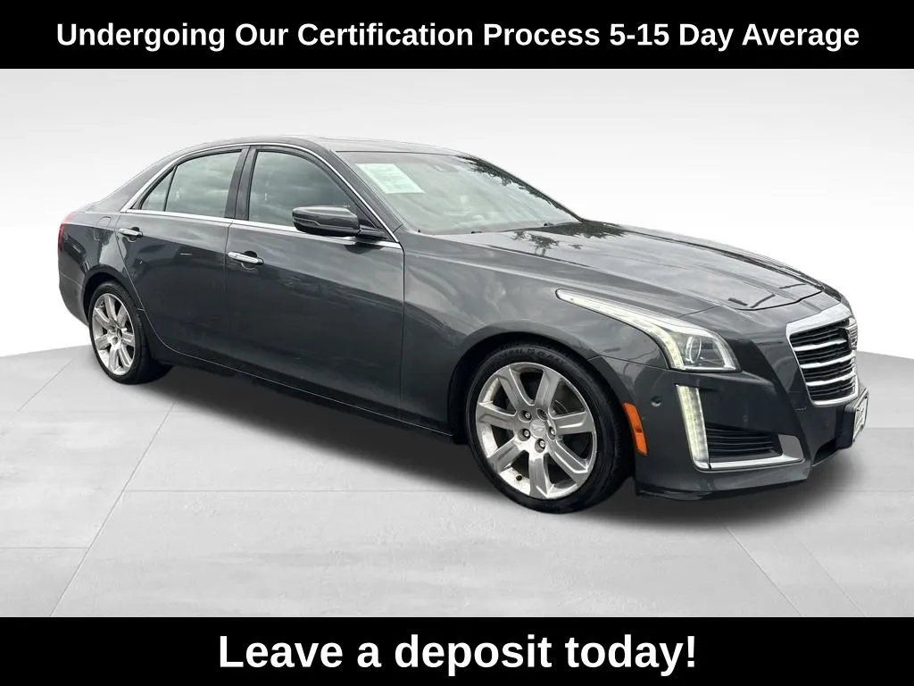 Gray 2015 Cadillac CTS 3.6L Premium for sale in Berlin, NJ