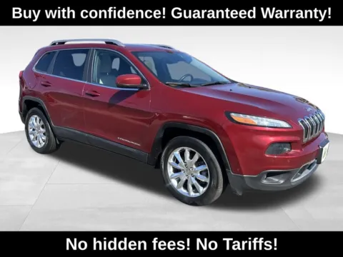 Red 2015 Jeep Cherokee Limited for sale in Berlin, NJ