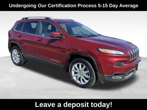 Red 2015 Jeep Cherokee Limited for sale in Berlin, NJ