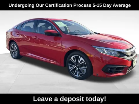 Red 2016 Honda Civic EX-L for sale in Berlin, NJ
