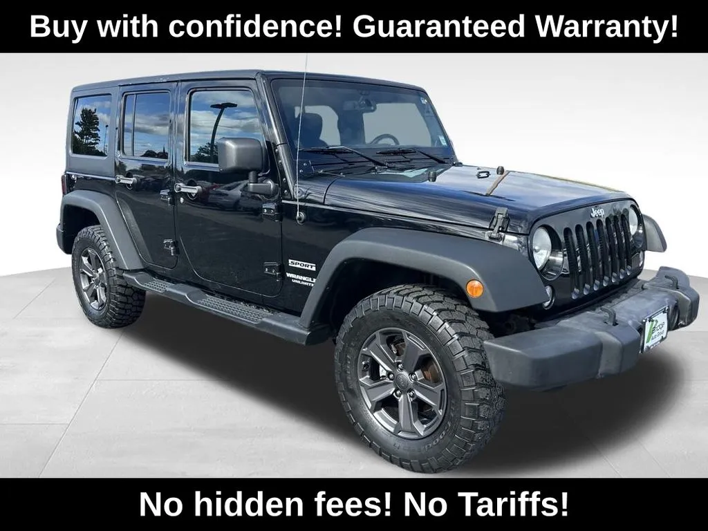 Black 2014 Jeep Wrangler Unlimited Sport for sale in Berlin, NJ