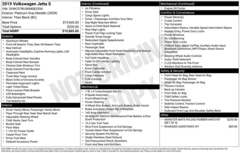 Gray 2019 Volkswagen Jetta 1.4T S for sale in Berlin, NJ