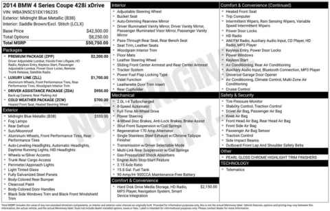 Blue 2014 BMW 4 Series 428i xDrive for sale in Berlin, NJ