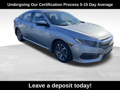 Silver 2016 Honda Civic EX for sale in Berlin, NJ