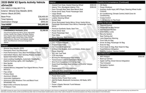 Gray 2020 BMW X2 xDrive28i for sale in Berlin, NJ