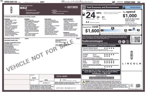 Red 2019 Lincoln MKZ Reserve for sale in Berlin, NJ